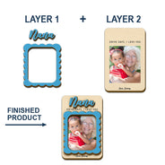 Gift For Mother,Gift For Grandma,Love,Custom Photo,Photo - Custom Photo Grandma Mommy Drive Safe I Love You - Personalized Custom Shaped Car Visor Clip