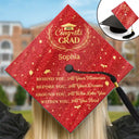 Graduation,Gift For Yourself,Gift For Daughter,Gift For Son,Gift For Kids,Gift For Bestie,Happy - Behind You All Memories Congrats Grad - Personalized Graduation Cap Topper