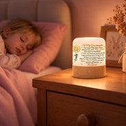 Gift For Granddaughter,Gift For Grandkids,Gifts For Her,Icon,Sentimental - Birthday Gift For Granddaughter - Personalized Name And Birth Flower Keep Me In Your Heart Touch Night Light