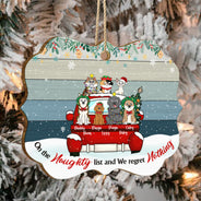 We Regret Nothing - Gift For Dog Cat Lovers - Personalized Custom Shaped Wooden Ornament