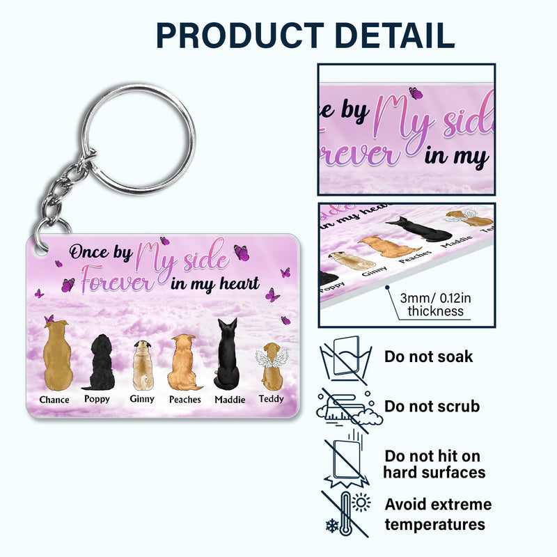 Once By My Side - Memorial Gift For Pet Lovers - Personalized Acrylic Keychain
