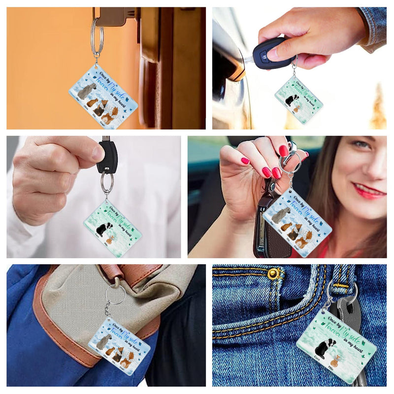 Once By My Side - Memorial Gift For Pet Lovers - Personalized Acrylic Keychain