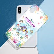 This Grandma Belongs To Turtle Summer - Personalized Clear Phone Case