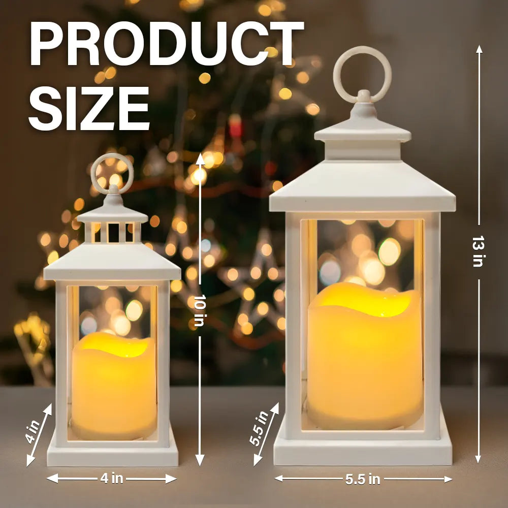Gift For Grandma, Gift For Mother, Gift For Wife, Gift For Women, Happy - Grandma's Garden Birth Month Flowers - Personalized LED Candle Lantern
