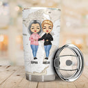 The Love Between Is Forever - Gift For Family - Personalized Custom Tumbler