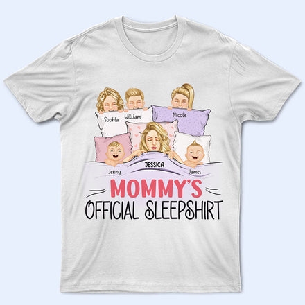 Official Nap Queen Sleep Mama - Gift For Mom - Personalized Custom T Shirt