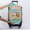 Classy Ladies Here's To Another Year Of Bonding Over Alcohol Beach Traveling Best Friends - Bestie BFF Gift - Personalized Custom Luggage Cover