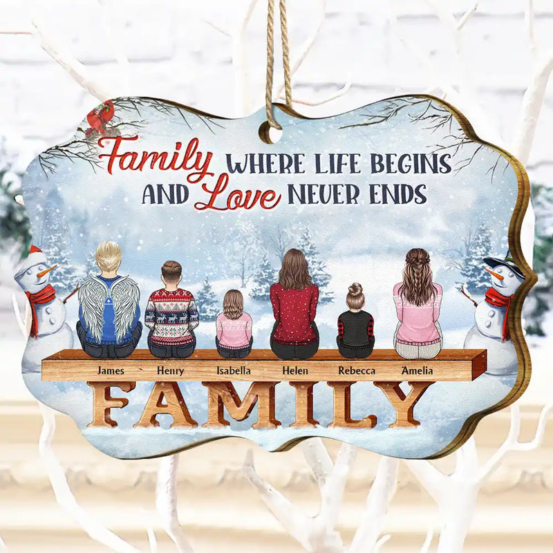 The Greatest Gift Our Parents Gave Us Was Each Other - Christmas Memorial Gift For Siblings, Parents, Family - Personalized Medallion Wooden Ornament