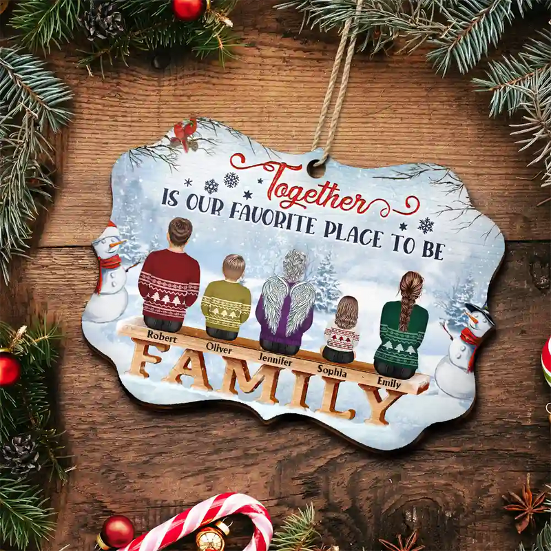 The Greatest Gift Our Parents Gave Us Was Each Other - Christmas Memorial Gift For Siblings, Parents, Family - Personalized Medallion Wooden Ornament