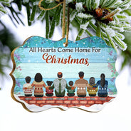 The Love Between Parents & Daughters Sons Is Forever - Christmas Gift For Mother And Father - Personalized Custom Wooden Ornament