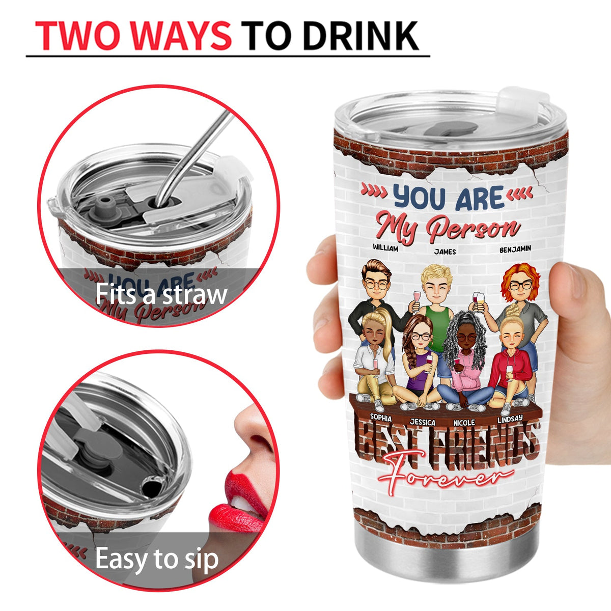 Besties Apparently We Are Trouble - Gift For Best Friends - Personalized Custom Tumbler