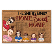Welcome Home Sweet Home - Outdoor, Home Decor, Gift For Family, Husband, Wife, Couple - Personalized Custom Doormat