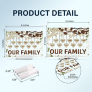 Grandkids Make Life Grand Grandpa Grandma - Gift For Grandparents - Personalized Custom Horizontal Rectangle Acrylic Plaque