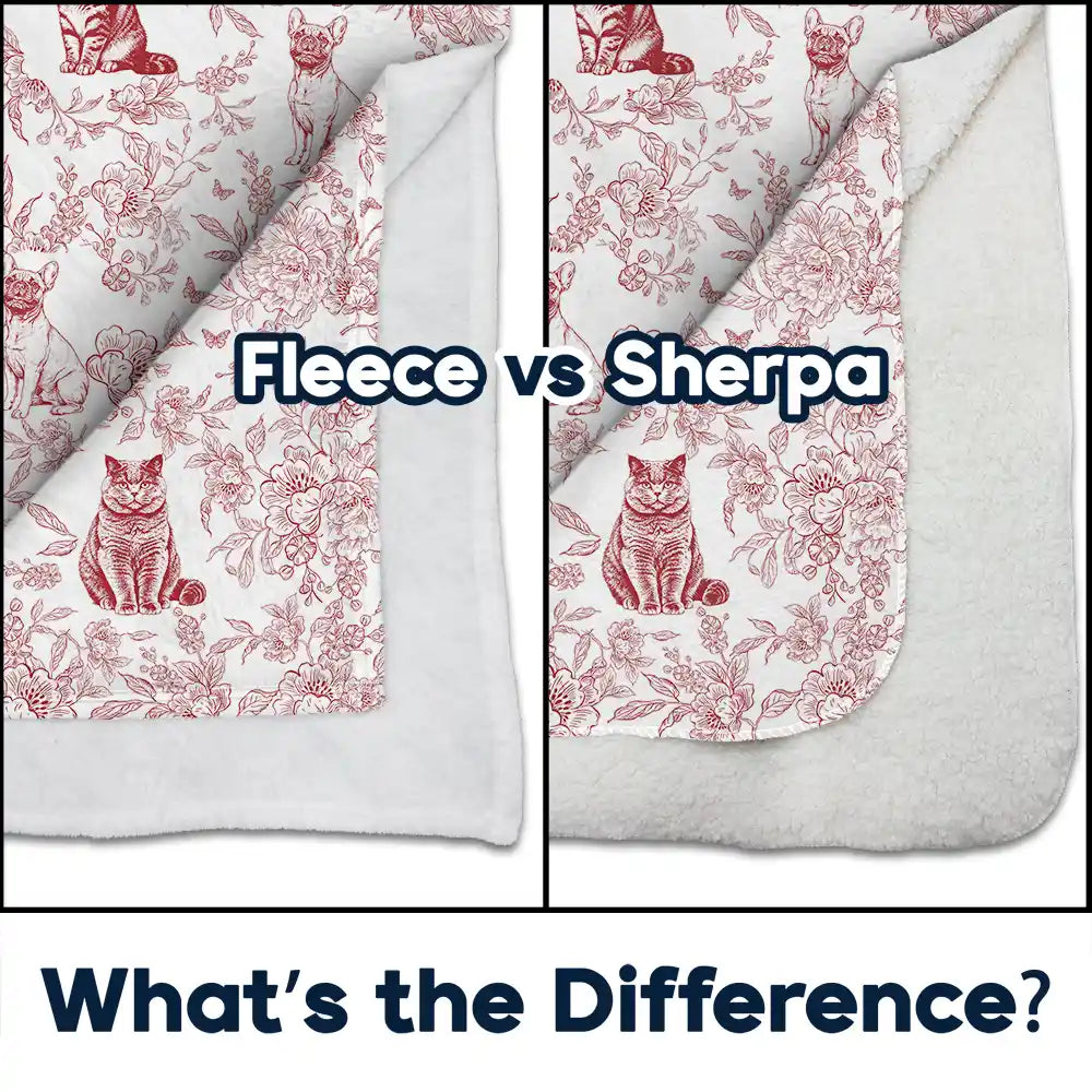 Art Design,Cozy,Custom Photo,Dog Lovers,Pet Lovers,Photo - Pencil Sketch - Remove BG - Gift For Pet Lovers - Personalized Custom Photo Pencil Sketch Chinoiserie Toile Fleece Blanket, Sherpa Blanket