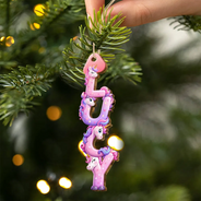Gifts For Her,Playful,Gift For Children,Christmas,Gift For Daughter,Icon - Kids Name Mermaid Unicorn Ballet Alphabet Gift For Kid Girl - Personalized Custom Shaped Wooden Ornament