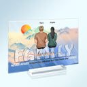 Forever Never Apart Not From The Heart - Birthday, Loving Gift For Sister, Brother, Siblings, Family, Bestie - Personalized Custom Horizontal Rectangle Acrylic Plaque