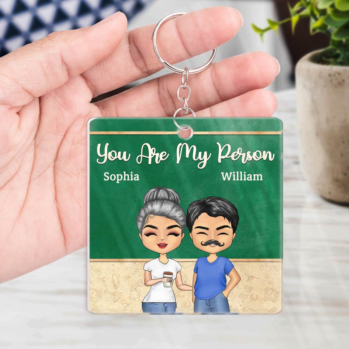 Work Made Us Colleagues Teacher - Birthday, Funny Gifts For Co-workers, Friends, Soul Sisters, Besties, BFF - Personalized Custom Acrylic Keychain