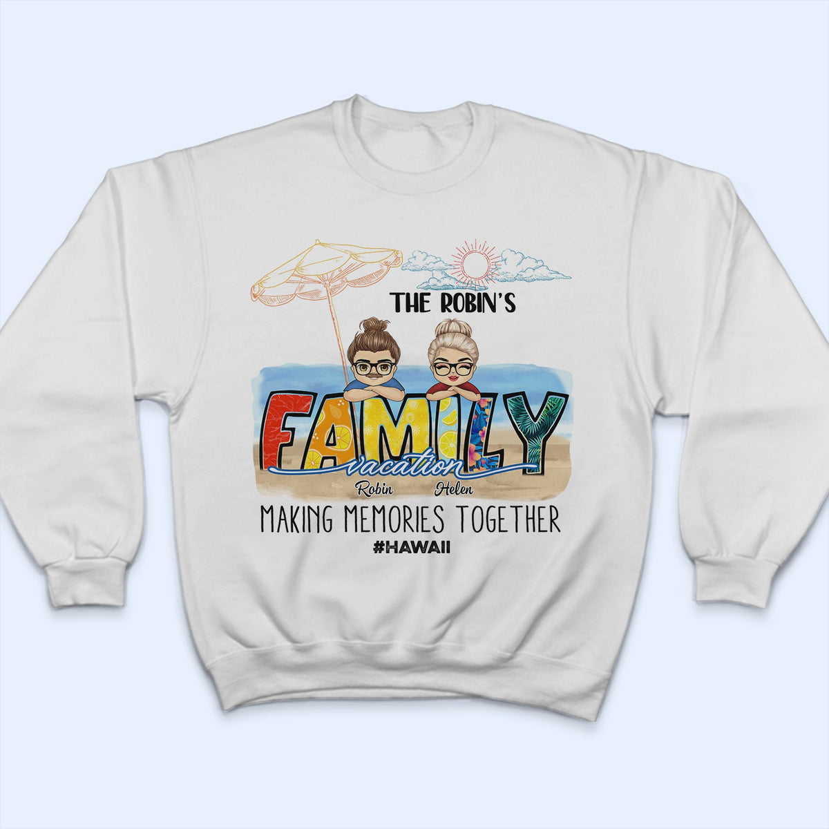 Family Vacation Making Memories Together - Birthday, Anniversary, Travel Gift For Grandma, Grandpa, Mom, Dad, Matching Item For Family Trip - Personalized T Shirt