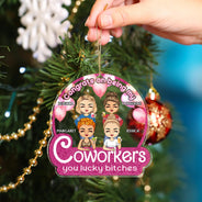Congrats On Being My Bestie Chibi - Christmas Gifts For Besties, Friends - Personalized Custom Shaped Acrylic Ornament