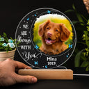 Custom Photo Moon I'm Always With You - Memorial Gift For Family, Friend, Pet Lovers - Personalized 3D Led Light Wooden Base