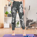 Custom Photo Newspaper - Birthday, Loving Gift For Women, Gift For Yourself, Gym Lady, Yoga Girl, Pet Mom - Personalized Leggings