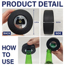 I Scored Getting You As My Dad - Personalized Hockey Puck Bottle Opener