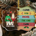 Christmas Couple I Want To Annoy For The Rest Of My Life - Personalized Custom Medallion Acrylic Ornament