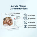 Custom Photo Calendar Mommy The Day You Became My Mommy - Gift For Mother - Personalized Horizontal Rectangle Acrylic Plaque
