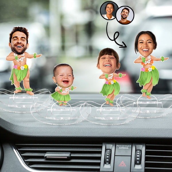 Custom Photo Hula Dancer - Gift For Women, Men, Kid - Personalized Acrylic Shaking Stand