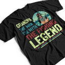 The Man The Myth The Fishing Legend - Gift For Father And Grandfather - Personalized Custom T Shirt