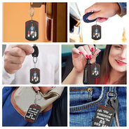 We Made A Home Run Baseball Dad - Personalized Aluminum Keychain