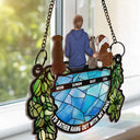 Hangout With My Dog - Personalized Window Hanging Suncatcher Ornament