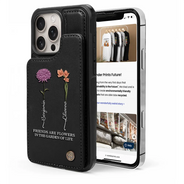 Gift For Bestie,Happy - It Takes A Long Time To Grow An Old Friend - Personalized Leather Flip Wallet Phone Case