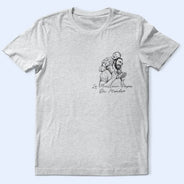 Gift For Father,Custom Photo,Art Design,French,Non-Eng,Sentimental,Photo - Pencil Sketch - Remove BG - Photo Personnalisée Croquis Au Crayon Photo Personnalisée Croquis Au Crayon Meilleur Papa Du Monde Portrait De Famille - T-Shirt Personnalisé