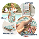 Custom Photo,Beach,Art Design,Summer,Gift For Yourself,Playful,Photo - Beach Chair 3D Effect - Custom Photo 3D Summer Concept Retro Traveling Beach Poolside Swimming Picnic - Personalized Beach Towel