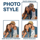 Custom Photo,Art Design,Family,Adorable,Photo - Semi Realistic Portrait - Custom Photo Semi Realistic Portrait Family Couple Pet Lovers Portrait - Personalized Acrylic Car Hanger
