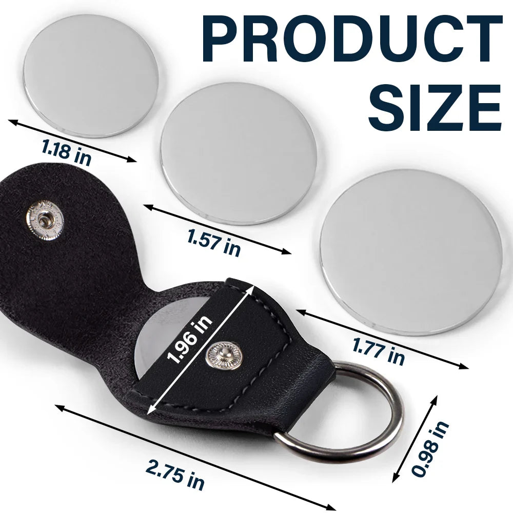 A Hug From Dad My Daughter Son Forever - Personalized Leather Pocket Hug