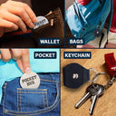 Custom Photo A Little Hug From Heaven - Personalized Leather Pocket Hug