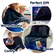 Zodiac Sign Girl - Birthday Gift For Women - Personalized Fleece Blanket