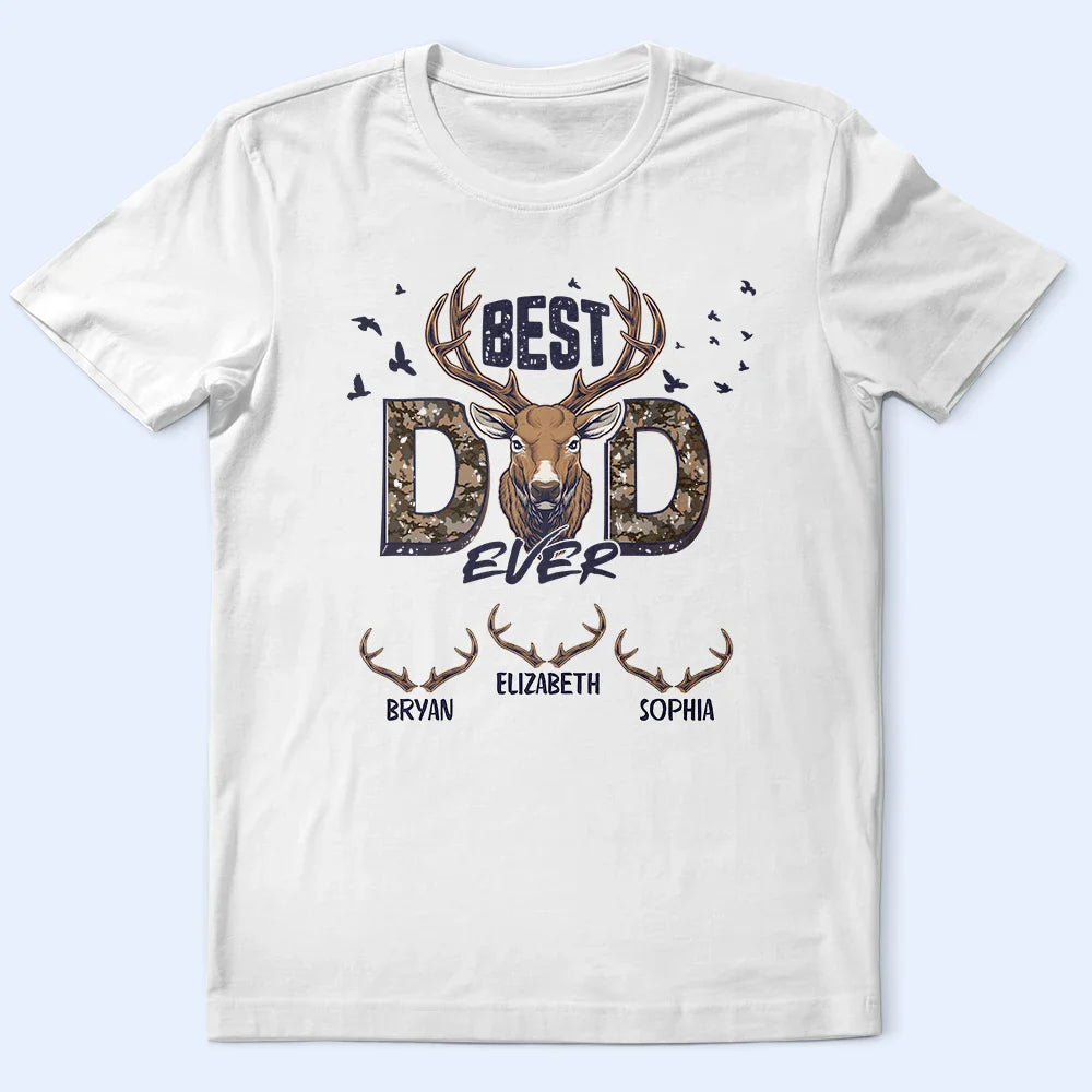 Best Buckin' Dad - Personalized T Shirt