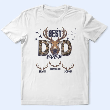 Best Buckin' Dad - Personalized T Shirt
