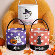 Adorable,Halloween,Gift For Kids,Icon - Halloween Boo Crew - Personalized Trick Or Treat Bag