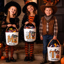 Adorable,Halloween,Gift For Kids,Vector - Halloween Cartoon Kid - Personalized Trick Or Treat Bag