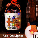Adorable,Halloween,Gift For Kids,Vector - Halloween Cartoon Kid - Personalized Trick Or Treat Bag