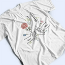 Gift For Mother,Gift For Grandma,Love - Hand In Hand Birth Flower Mom Kid Nana Grandkid - Personalized T Shirt