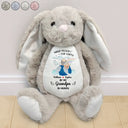 Memorial,Pregnant Mom,New Mom,New Dad,New baby,Parents - Hand Picked For Earth By My Grandpa Grandma - Personalized Soft Toy Bunny