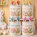 Easter,Non-Eng,Gift For Kids,Gift For Grandkids,Grandma - Grandkids,Grandpa - Grandkids,Dad - Children,Mom - Children,Happy - Happy Easter - Personalized Bunny Ears Bucket Bag