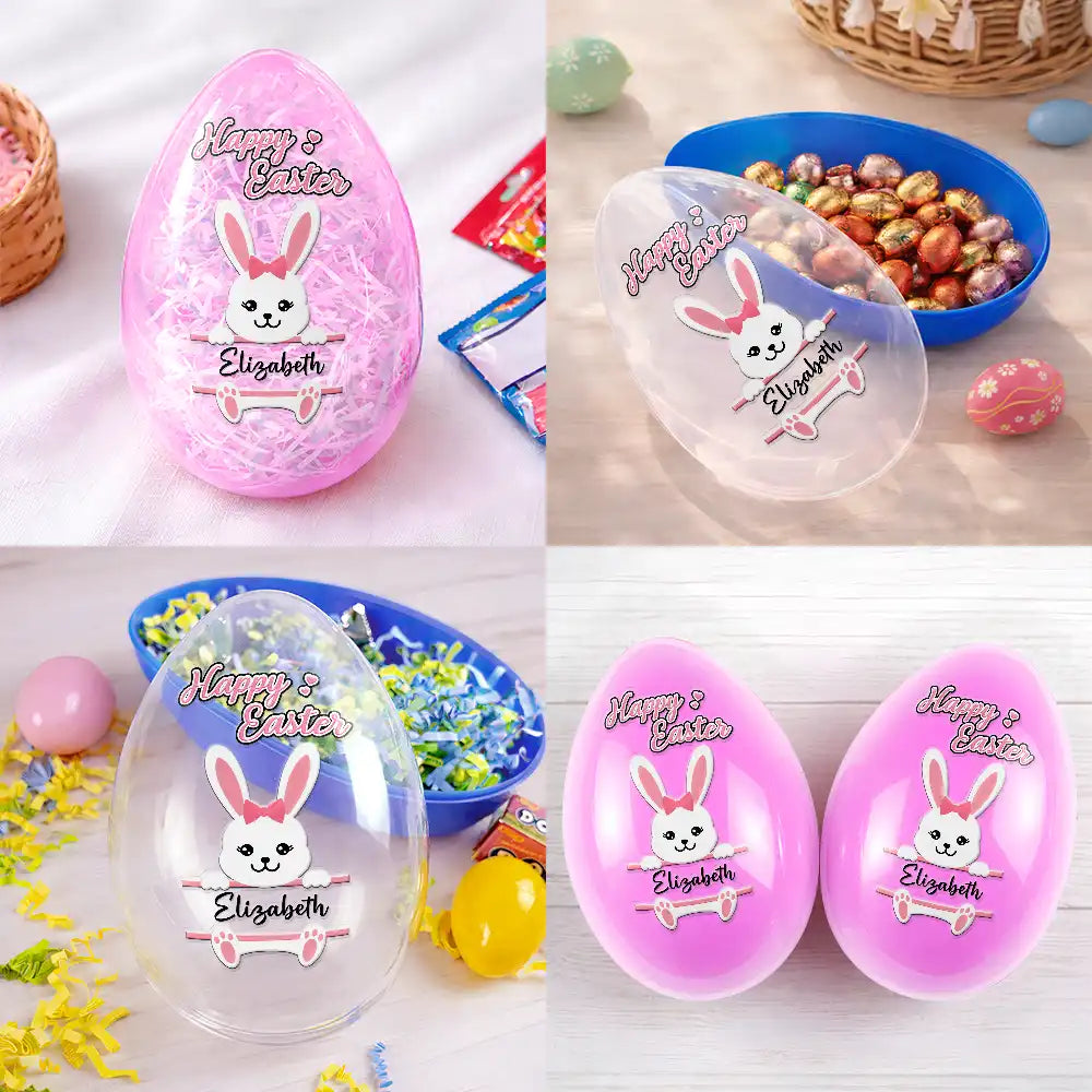 Easter,Happy,Gift For Kids,Parents - Happy Easter Baby Kid - Personalized Fillable Egg