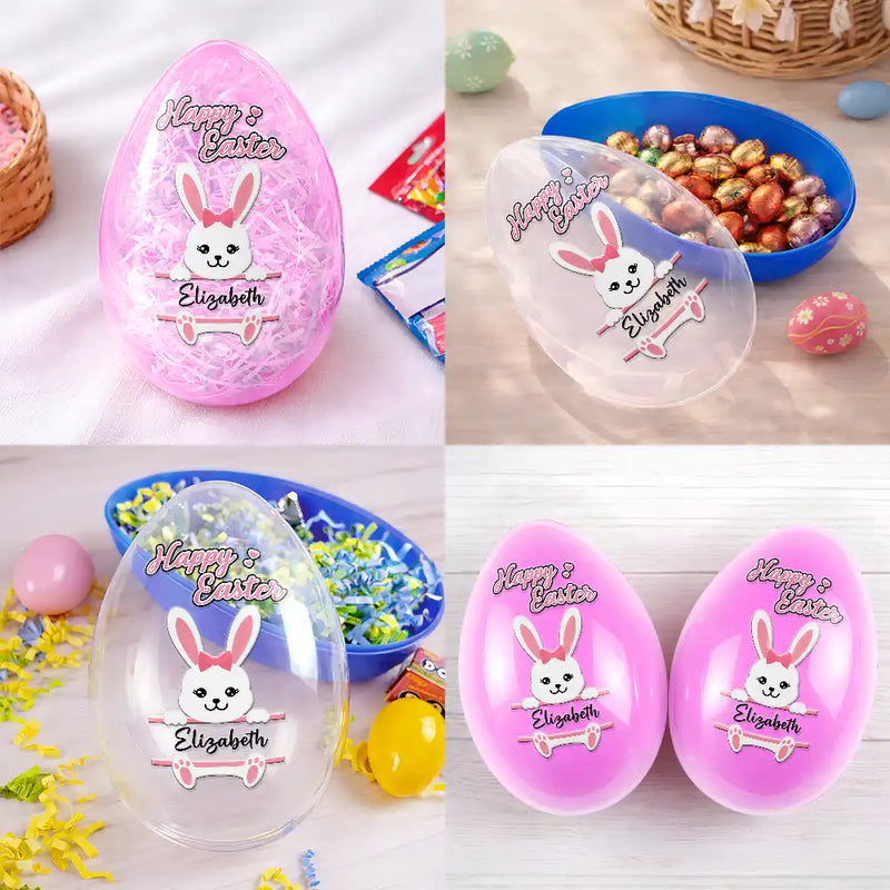 Easter,Happy,Gift For Kids,Parents - Happy Easter Baby Kid - Personalized Fillable Egg