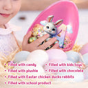 Easter,Happy,Gift For Kids,Parents - Happy Easter Bunny Chicken - Personalized Fillable Egg